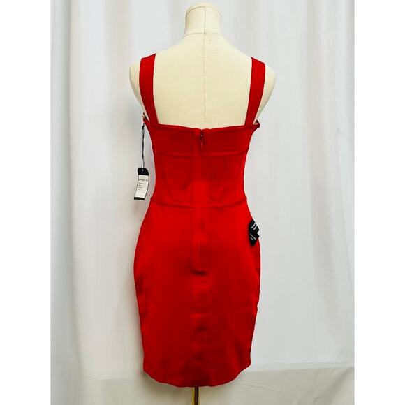 NWT!  Mariam Anna Barska Bustier Short Dress Rouge M - Picture 4 of 11